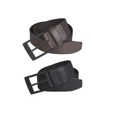 Imagem de Kit Cinto Esportivo Masculino Elástico Couro Resistente - Lander Calça