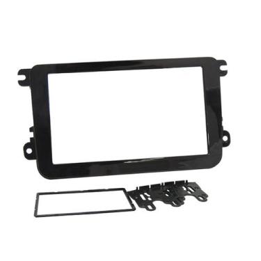 Imagem de Moldura 2 Din Gol G7, Jetta, Amarok, Novo Fusca, Tiguan 07 A 10 - Blac