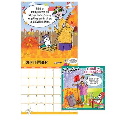 Imagem de TF Publishing Calendário de parede Maxine 2026 - grades grandes para agendamentos e agendamento - Calendário de parede mensal vertical 2026 com papel fosco premium para organização doméstica e