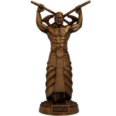 Imagem de Estátua Xangô Imagem Umbanda Candomblé Orixá (Cor Cobre Antigo)