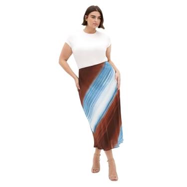 Imagem de City Chic Saia feminina plus size - estampa Levitate, Levitate, 56