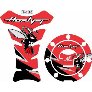 Imagem de Protetor De Tanque+bocal Hornet Vermelho/preto Resitank