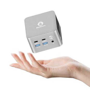 Imagem de GenMachine Computadores de mesa Mini PC - AMD Ryzen 3 5425U 8GB DDR4, SSD de 256 GB, PC para jogos com Wifi6/BT5.2, jogos/escritório/design de até 4,1 GHz 4c/8t - Prata