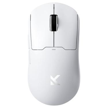 Imagem de MCHOSE Mouse para jogos sem fio A5 Ultra V2, design simétrico, 54 gramas, com fio 8K/Wireless 4K Polling Sensor óptico PAW3395 26K DPI, vida útil da bateria de 130 horas, conexão de modo triplo