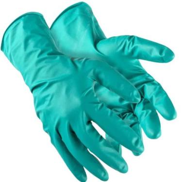 Imagem de Luva Segurança Nitrílica Super Glove Nitro Plus Verde Super Safety EPI