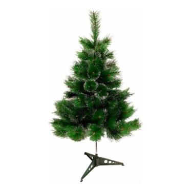 Imagem de Árvore Pinheiro De Natal Cor Verde Musgo Com Neve 90 Cm A0609m 73 Galh