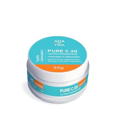 Imagem de Ada Tina Creme Clareador Anti-Idade Pure C 20 Ultra Radiance 30g | Textura Mousse | Toque Seco | com 20% de Vitamina C Pura, Ácido Hialurônico e Vitamina E | Reduz 8 Tipos de Rugas e Linhas de Expresssão | Rejuvenece e Melhora a Firmeza da Pele