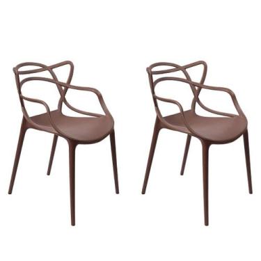 Imagem de Kit 2 Cadeiras Alegra Polipropileno Mesa Jantar Cozinha Varanda Jardim