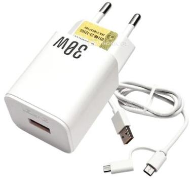Imagem de Carregador Turbo Carga Rápida 5v=3.1A Para Galaxy Tab S8, S8 Plus 30w 