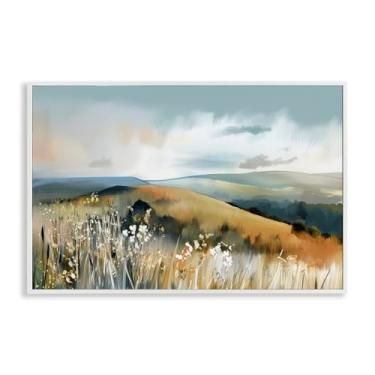 Imagem de Stupell Industries Coastal Expressions Landscape White Framed Giclee Art Design por Elara Yasna, 12 x 18