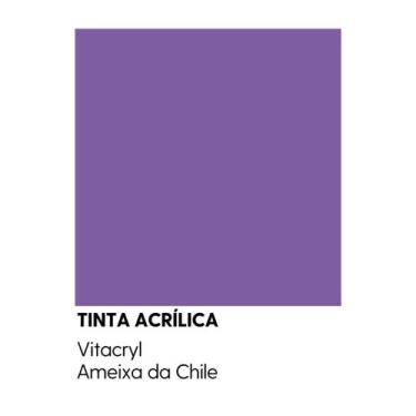 Imagem de Tinta Fosca Premium Violetas - Vitacryl, Ameixa do Chile, 3,6 lts