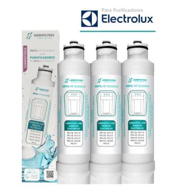 Imagem de 3 Refis Purificador Electrolux Pe11 Pc41 Ph41 Pa21 Pa26 E 31 - Hidrofi