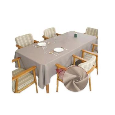 Imagem de Toalha de Mesa 8 Lugares Tecido Rústico Premium - Armazem do Enxoval, 