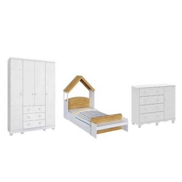 Imagem de Quarto Infantil Completo MDF Dorabelly Junior Com Cama 