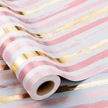 Imagem de Rolo de papel de embrulho MAYPLUSS Girl Pink 43cm x 10m