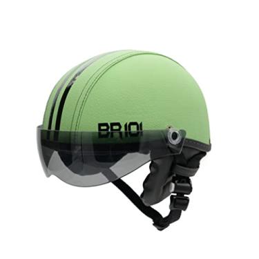 Imagem de Capacete Coquinho Scooter Elétrica Bike Skate Patinete BR 101 Premium Viseira Fume (Verde Pastel, M - VESTE 57/58)