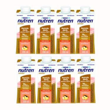 Imagem de Kit 8 Nutren Senior Zero Lactose Sabor Mix de Frutas com 16g de Proteí