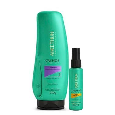 Imagem de Aneethun Cachos System Gelatina 250g + í leo Low No Poo Hidratação 55ml