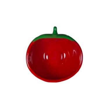 Imagem de Tigela Bowl Cumbuca Formato De Fruta Sobremesa Cerâmica Caldo Sopa Sorvete Açai Cozinha Nova (Tomate 285ml)