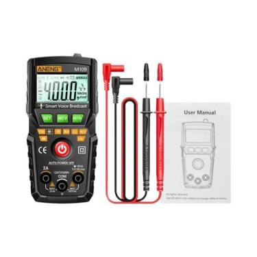 Imagem de Multímetro Profissional Inteligente ANENG M109 Testador De Tensão AC D