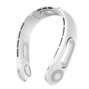 Imagem de ONDASHCAM Ventilador de pescoço portátil, ventilador pessoal sem lâmina de resfriamento de 360°, ventilador leve com as mãos livres, 4 velocidades, 5200 mAH, recarregável, para férias, portatil para