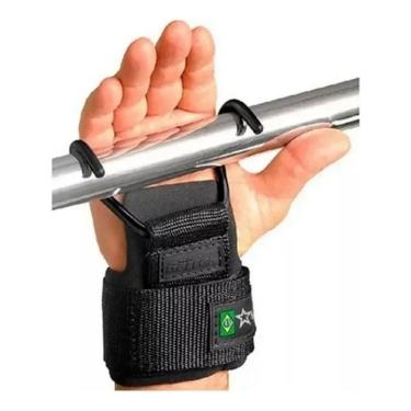 Imagem de 2X Strap Gancho Aço Fort Garras Treino Musculação Cor Preto