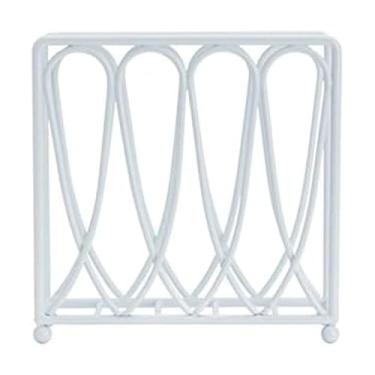 Imagem de Gourmet Basics by Mikasa Suporte de guardanapo vitoriano, 18 cm, branco