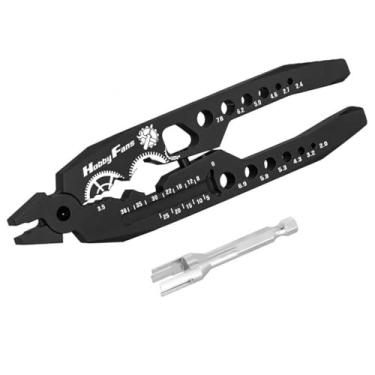 Imagem de Hobby Fans Metal Shock Absorber Pliers Rod Ball Clamp & Hex Bit Linkages Link Rod Ends Installing Tools Multi-Function RC Tool Combo Set for 1/8 1/10 RC Car