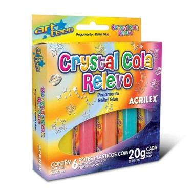 Imagem de Cola Crystal relevo Jelly 6 cores 20g Acrilex