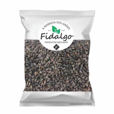 Imagem de Gergelim Preto Com Casca Com laudo de qualidade 500g 300g - Fidalgo Na