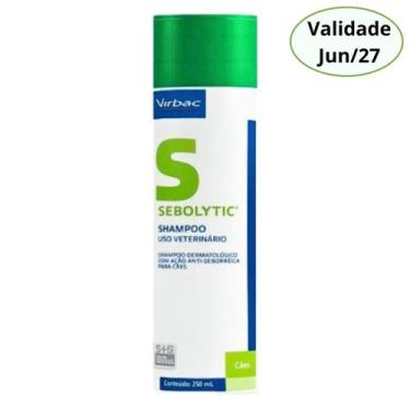 Imagem de Sebolytic Shampoo 250ml Virbac Dermatite Seborreia Oleosa Para Pet Cãe