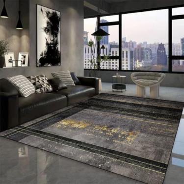 Imagem de Tapete geométrico para sala de estar, sofá, mesas de centro, tapetes grandes, decoração para quarto, tapete de cabeceira (180 x 200 cm (70 x 78 pol.) / hxx-250725000651)