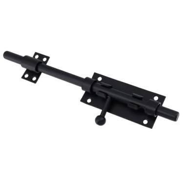 Imagem de Chinflly Trava de portão, trava de barril deslizante de 25,4 cm, fechadura de porta resistente engrossada de aço inoxidável para janelas de galpão, portas de armários, cerca externa, cerca de madeira