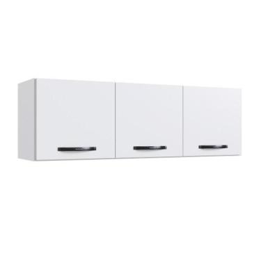 Imagem de Armário Aéreo de Geladeira Light 3 Portas MDP- Casajá, BRANCO