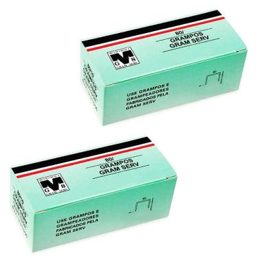 Imagem de Grampo para grampeador pneumático 80/06mm Rocama - 2 Caixas