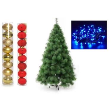 Imagem de Arvore De Natal Pinheiro 1,80 Metros 228 Galhos Com Enfeites - lojas v