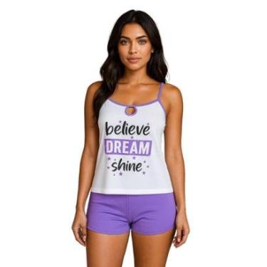 Imagem de Pijama Feminino Verão Baby Doll Estampado Suzi-Feminino