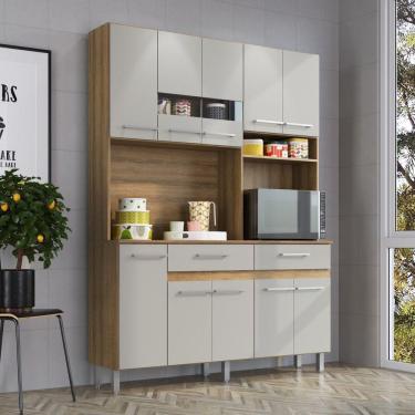 Imagem de Cozinha Compacta 10 Portas 2 Gavetas 1 Nicho para Forno 611 Casamia Teka/Off White