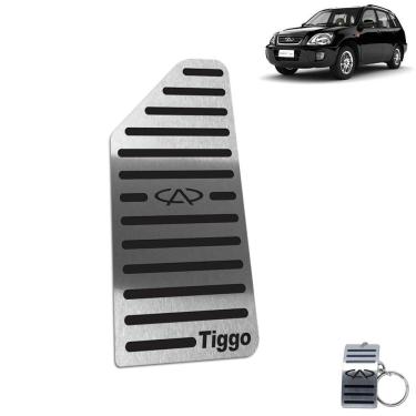 Imagem de Descanso De Pé Chery Tiggo 2010 Até 2015 Aço Inox Preto