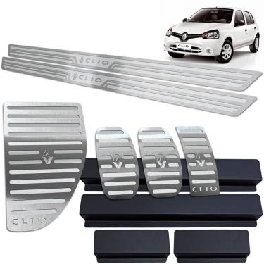 Imagem de Soleira Pedaleira Descanso Clio 2013/2019 Prata AR 2 Portas