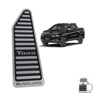 Imagem de Descanso De Pé Fiat Toro Blackjack Em Aço Inox Preto