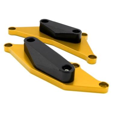 Imagem de BYYINGSUS Acessórios de modificação de motocicleta Proteção de bloco antiqueda do motor compatível com CB650F CB650FA 2014-2020 (dourado)