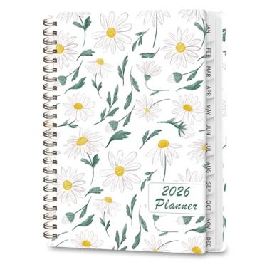 Imagem de Agenda 2026, agenda de calendário semanal e mensal, janeiro de 2026 a dezembro de 2026, planejamento acadêmico de capa dura para material escolar de escritório e acessórios de mesa - A5 (15 x 21 cm)