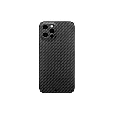 Imagem de Para iPhone 12 Pro Max Capa capinha case Fibra Carbono Kevlar Fina e Leve Premium Luxo