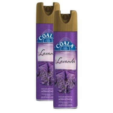 Imagem de kit 2 ODORIZANTE AMBIENTE COALA AERO Lavanda 400ML