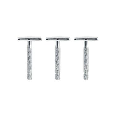 Imagem de Aparelho De Barbear Metal Mundial Flex Ref Bc-130-Kit 3Un