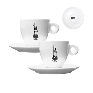 Imagem de Xícara e pires para café em porcelana, modelo Café, Itália, 75 ml, Germer, Branco