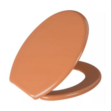 Imagem de Assento SanitáRio Almofadado Universal | Tampa Oval Macia Para Maior Conforto(Caramelo)