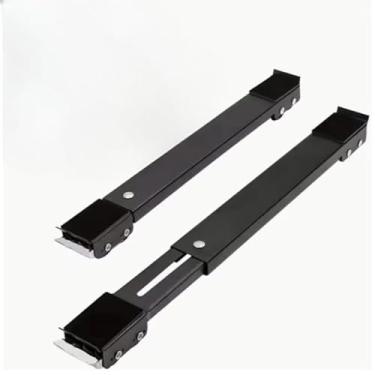 Imagem de Suporte De Base Com Rodinha Para Geladeira & Maquina De Lavar Roupa - Carrinho AjustáVel Até Para Rodinhas Para Moveis Pesados(Preto)