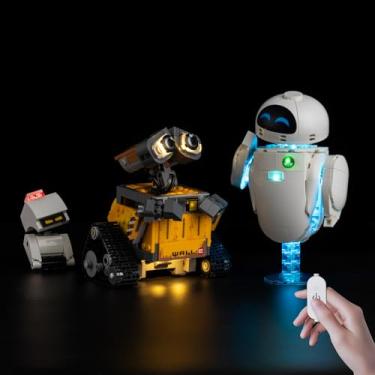 Imagem de Nitemode LED Light Kit Compatible with Lego Pixar Wall-E & EVE 43279, Upgraded Brightness Adjustable Lighting Accessories(No Model)
